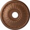 Ekena Millwork Berkshire Ceiling Medallion (Canopies up to 6 3/8"), 20 1/8"OD x 3 7/8"ID x 1 7/8"P, Polished Copper CM20BE1POS - alternate 1